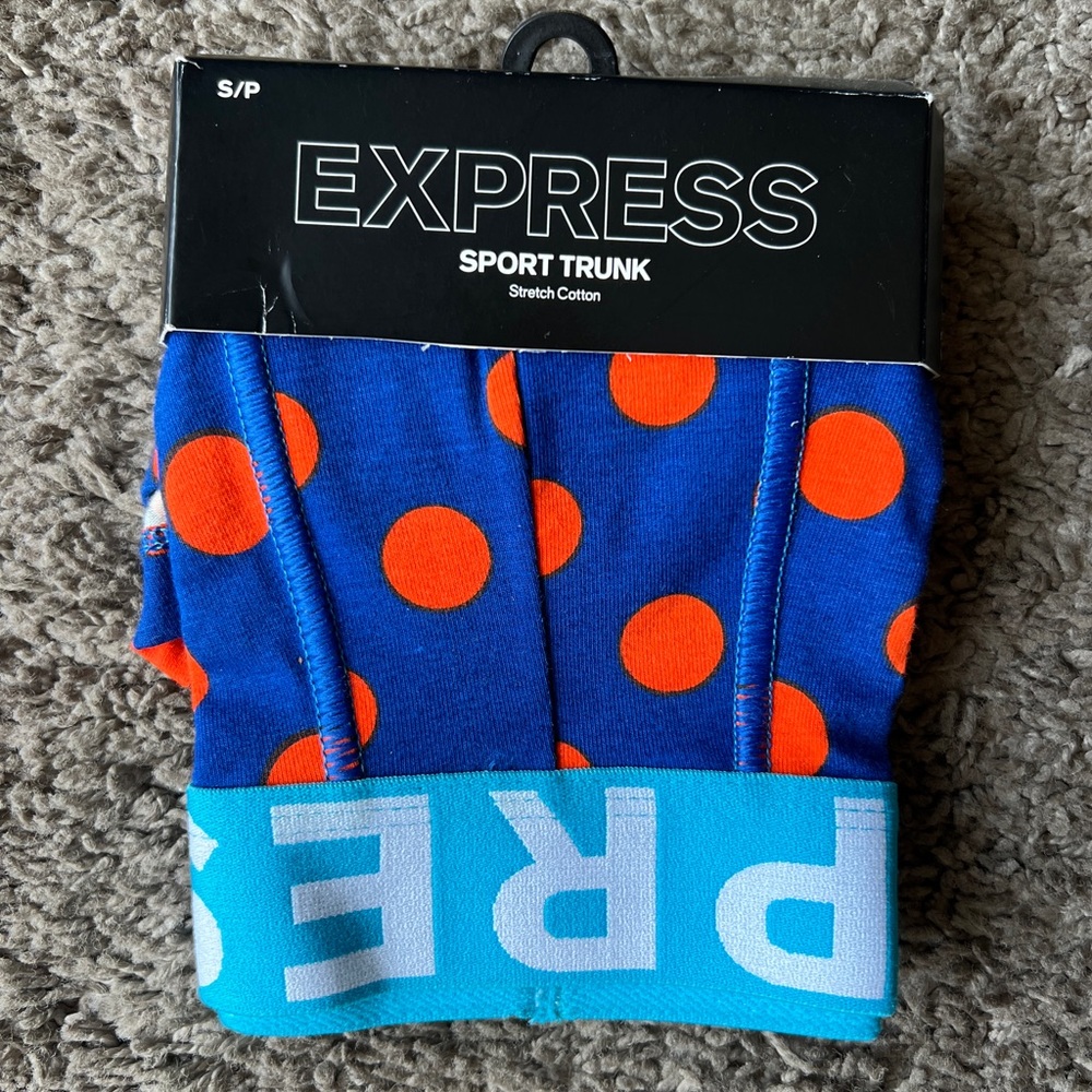 Express Dotted Sport Trunks Size S